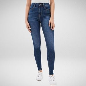 American Eagle Next Level Stretch Dark Wash Super High-Waisted Jegging Jeans